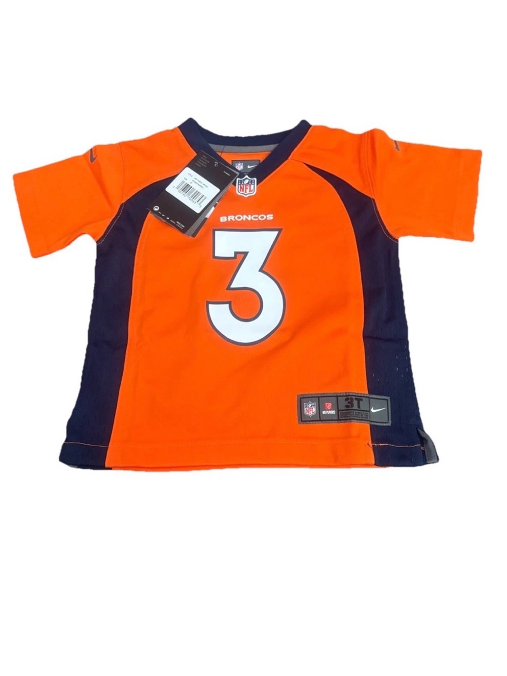 Nike NFL Denver Broncos Russell Wilson #3 Toddler Jersey 3T Orange NWT